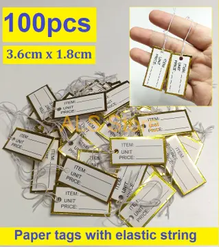 100Pcs Blank Jewelry Price Tags Stickers Jewelry Identification