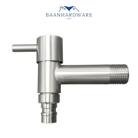 BAANHARDWARE ก๊อกสนามคอยาวติดผนัง ก็อกติดผนัง สแตนเลส 304 แท้ MA-E-1004S