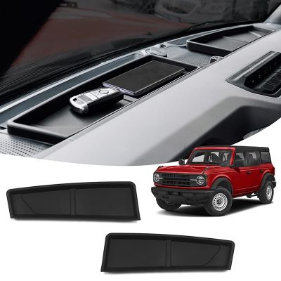 Dashboard Mat Cover for 2021 2022 Ford Bronco 2/4 Door Accessories Dashboard Mat Cover Tray TPE Dash Pad Liner Protector