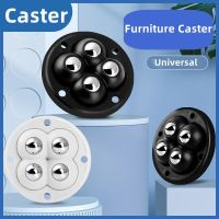 Furniture Casters Mute Wheels For Furniture Self Adhesive Furniture Wheels Strong Loadbear Universal Wheel 360° Rotating Wheel