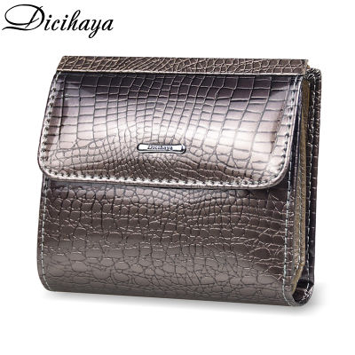 Dicihaya NEW Mini Wallet Women Genuine Leather Wallets Fashion Alligator Hasp Short Wallet Female Small Woman Wallets And Purses
