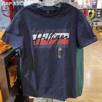 ♠Tommy Hilfiger เสื้อทีเชิ้ตผู้ชายแท้,เสื้อยืดทอมมี่ใส่สบายแขนสั้นสีทึบระบายอากาศได้ดีจากต่างประเทศ