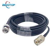 RG58 Pigtail BNC ชายกับ UHF หญิง So239ดังนั้น239แจ็คจัมเปอร์ตรง Pigtail RG58 RF สายต่อร่วมแกน0.5M 1M 2M 5M 10M