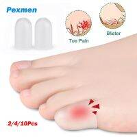 ❈ Pexmen 2/4/10Pcs Gel Pinky Toe Protectors Little Toe Caps Covers Protect Toe from Corns Blisters Calluses and Ingrown Toenails