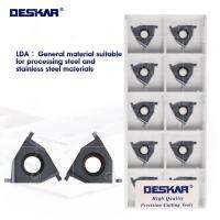 DESKAR 100% Original 16ER/IL 16IR EL 0.7 -1.0 1.1 1.2 1.3 1.5 1.6 1.7 1.8 1.9 2.0 LDA CNC คาร์ไบด์เซาะร่องใบมีดกลึงสําหรับ P.M.K