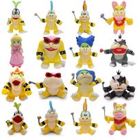 【LZ】✐  Anime Stuffed Cartoon Toy Mario Plush Toys Princess Peach Bowser Koopa JR ludwig Roy Morton Wendy Lemmy Iggy Johnny