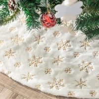 【YP】 78/90/122cm Skirt Faux Fur Xmas New Year Noel Apron Ornament