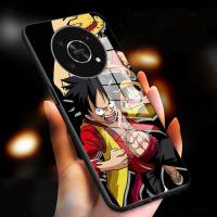 เคสสำหรับ Honor X9 5G BL X30 Luffy เคสกระจกนิรภัยมันวาวเคสโทรศัพท์กันกระแทก