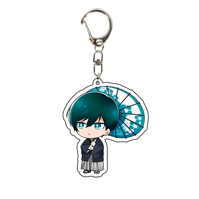 XP Blue Lock Keychain Anime Keyring Acrylic Cute Bag Pendant Cartoon Yoichi  Bachira Key Chain Gifts PX