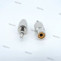 1/5/10pcs Metal 3.5mm Jack Converter 3.5 Male Mono Plug to RCA Female Audio Connector converter to AV Female Computer Audio YB23