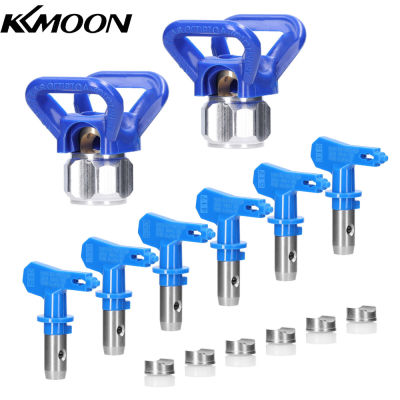 KKmoon Airless Paint Nozzles Set Reversible Spraying Machine Tips Airless Paint Sprayer Nozzle Kit Airless Sprayer Spraying Machine Accessory