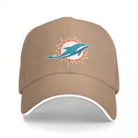 Summer  Miami Dolphins Logo NFL Sun Printing Baseball Cap Mens and Womens Fashion Wild Hip-Hop Hat Outdoor Leisure Sports Couple Hat Fashion versatile hat