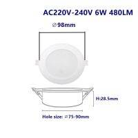 Led Downlight Recessed Indoor Led Ceiling Lamp 6W-24W AC220V Led Spot Lamp Suitable for kitchen, living room, bedroom and office