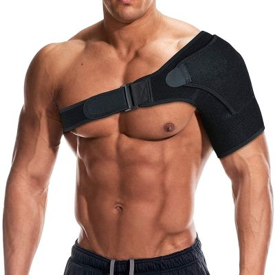 【HOT】❖◐ Right/Left Shoulder Support Brace with Pressure Adjustable Protector Wrap for Tendonitis Dislocation Joint