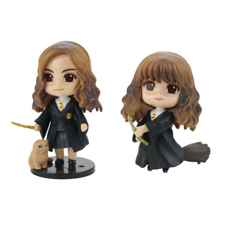 aov-6pcs-harry-potter-อะนิเมะรุ่นรูป-q-รุ่นการ์ตูน-harry-hermione-เครื่องประดับ-pvc-action-figure-cod-จัดส่งฟรี