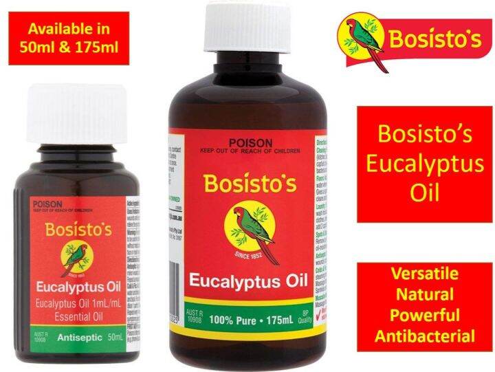 Bosisto’s Bosistos Eucalyptus Oil 50ml 175ml 100 Pure Natural Eucalyptus Oil Lazada Singapore