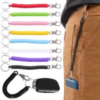 ☽✣○ Elastic Spring Straps Key Chain Clip Anti-theft Lanyard Adjustable Wrist Rope Holder for Apple Iphone 14 13 Mobile Phone Straps