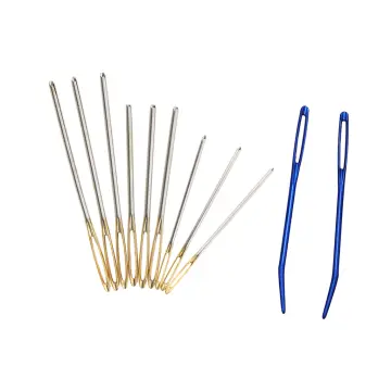  11pcs Large-Eye Blunt Embroidery Needles, Stainless