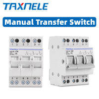 3P 63A MTS Dual Power Manual Transfer Isolating Switch Interlock Circuit Breaker 230V 400V Modular Changeover Switch