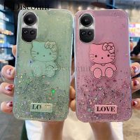 เคสโทรศัพท์ใหม่สำหรับ OPPO Reno 10 Pro Plus ฝาครอบนิ่มรูปการ์ตูนน่ารักประกายเปลือกหอยรูปดาวคิตตี้ซิลิโคนป้องกันการตกสำหรับ OPPO Reno 10 Pro Plus เคส OPPO Reno10เวอร์ชั่นภาษาไทย