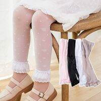 [COD] butterfly lace stockings summer thin princess anti-hook pantyhose baby bottoming childrens