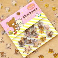 PVC Cute Bear Rilakkuma Diary Cute Japanese Travel Adhesive Decorative Stickers