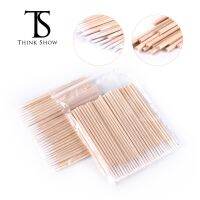 【YF】 100/200/500pcs Disposable Ultra-small Wood Cotton Swab Lint Brushes Ear Stick Lash Glue Removing Tools