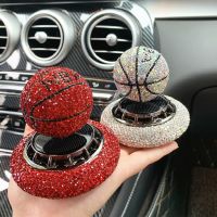 【cw】Car Solid Perfume Aromatpy Diamond-studded Basketball Solar Car Perfume Decoration Rotating car freshner car scent 【hot】