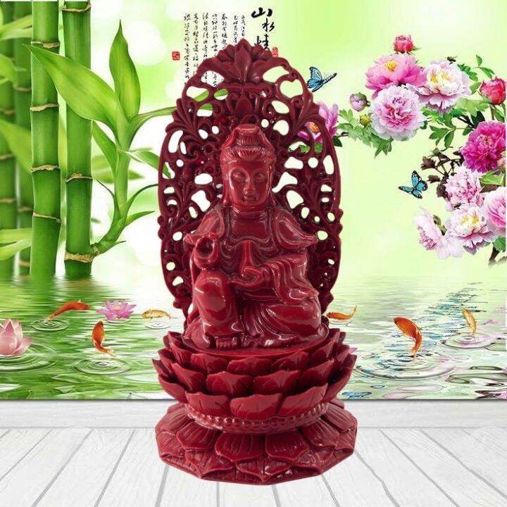Feng Shui Quan Yin Statue on Lotus Pedestal Kwan Yin Goddess of Mercy