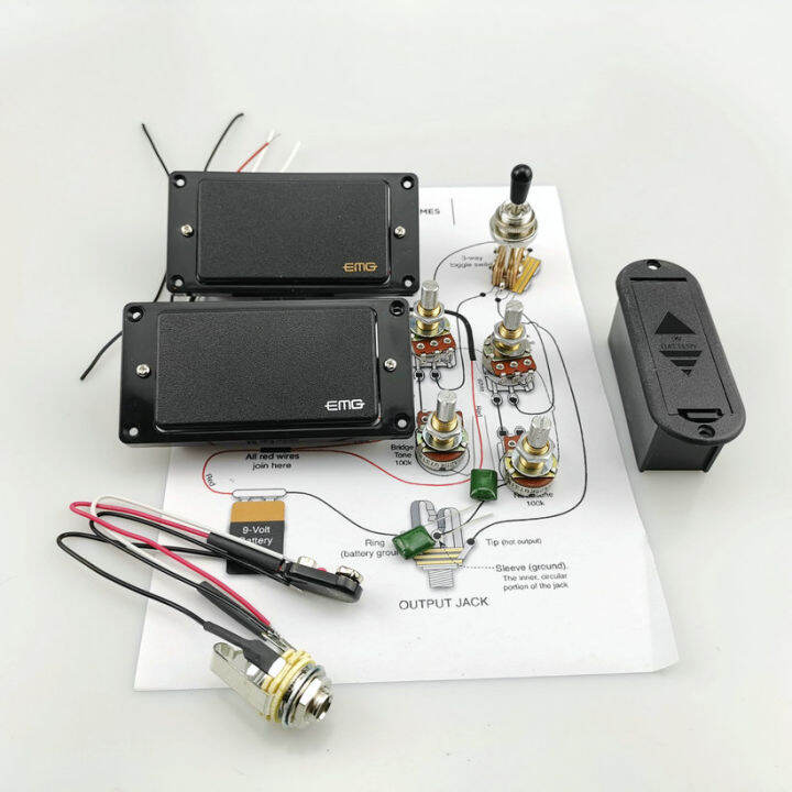 Cavo Solderless 9V Cavo Attivo Solderless 9V Per Pickup EMG Chitarra Connessione Rapida Modello Pm Emg Cbl 3s 1148028 - Foto 1