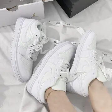 Giày Dior sneaker nam màu trắng phối ghi họa tiết siêu cấp 11