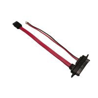 SATA 22Pin to 7Pin 2Pin IDE Hard Drive Data Power Cable 7 15Pin Adapter Red 20cm