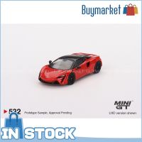 Li [ของแท้] MINI GT 1:64 #532 McLaren Arthur Vermillion Red RHD Model Car