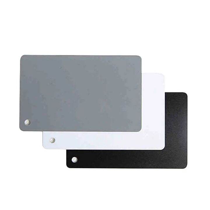 【HOT】 Black and white gray threecolor gray card white balance card 18