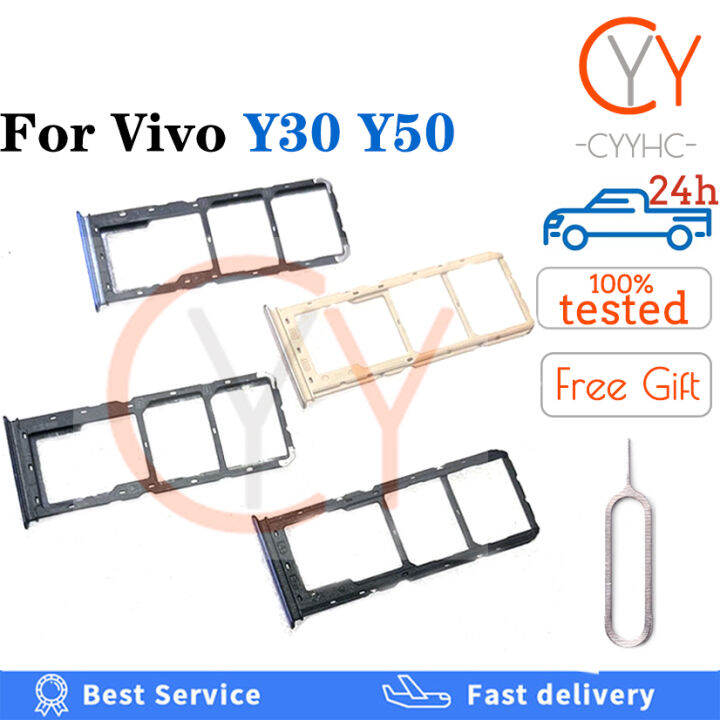 ถาดใส่ซิมการ์ดขาตั้งสำหรับ-vivo-y30-y50ซิมการ์ดอะแดปเตอร์ซิมการ์ดกับไมโครการ์ด-sd-ผู้ถือช่องเสียบถาดอะไหล่อะแดปเตอร์ส่วนหนึ่ง