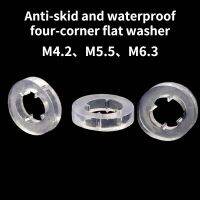 Non Slip Waterproof Four Corner Flat Washer Plastic Gasket Pad Dovetail Screw Gasket M4.2/M5.5/M6.3