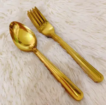 Oseobang Class] Goldun Luxury 24K Gold Spoon & Fork 1 Person Gift Set  (Spoon 1P + Chopsticks 1 Pair + Fork 1P)