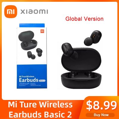 ZZOOI Global Version Xiaomi Redmi Mi Ture Wireless Earbuds Basic 2 TWS Bluetooth Wireless Headphones With Mic Noise Reduction Earbuds