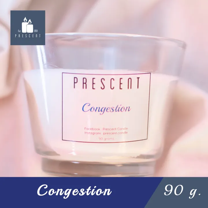 เทียนหอม Prescent Candle กลิ่น Congestion Lazada.co.th
