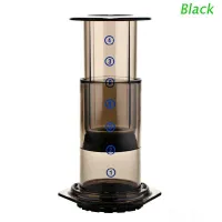 เครื่องชงกาแฟเอสเพรสโซ่สีดําแบบพกพาสําหรับ Aeropress Machine