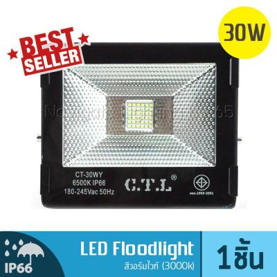 NAVIGATE Floodlight LED อเนกประสงค์ 30 วัตต์ สีวอร์มไวท์ Warm White (3000K)