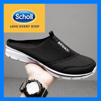 Scholl รองเท้าสกอลล์ scholl รองเท้า scholl Scholl รองเท้าสกอลล์ scholl รองเท้า รองเท้า scholl  ผู้ชาย scholl รองเท้าผ้าใบผู้ชายรองเท้าผู้ชาย scholl ขนาดใหญ่ 46 47 48 ครึ่งรองเท้าแตะรองเท้าแตะแบนผู้ชายแฟชั่นเดินรองเท้าผ้าใบเกาหลีครึ่งหนึ่ง-2030