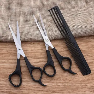 3pcs Professional Hair Cutting Scissors Set (For Hair, Beard, Plastic, Beauty  Scissors) For Men, Women, Pet, Barber, Salon, Home Use