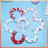 CHANFEN ตกแต่งหน้าเค้กแบบเสียบปลั๊กเค้กแบบ DIY ของตกแต่งหน้าเค้กรูปลูกโป่งวันเกิดมีความสุข