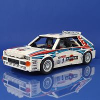 MOC แชมป์ความเร็วเดลต้า Integrale Rallye บล็อกตัวต่อรถแข่งของเล่น DIY ของเล่นโมเดลประกอบอิฐของขวัญสำหรับเด็ก