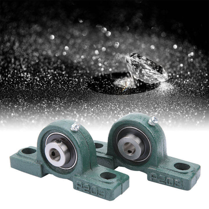 【ลดล้างสต๊อก】2pcs UCP204 Pillow Block Bearing Ball Mounted Bearing Bore