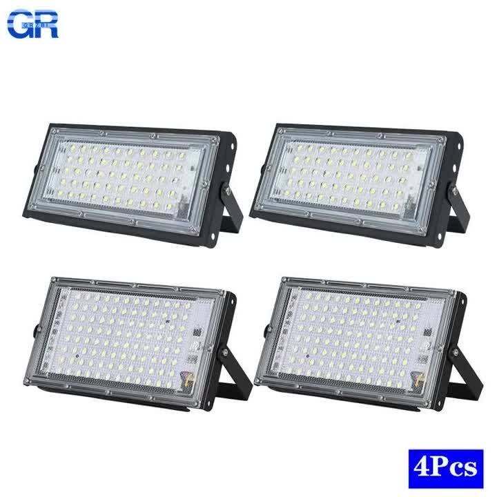 4 Pcslot LED Flood Light 100W IP65 Kalis Air 50W 110V 220V Spotlight ...