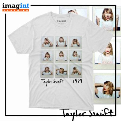 【ใหม่】เสื้อยืด พิมพ์ลาย Taylor SWIFT 1989 สําหรับผู้ชาย และผู้หญิง แขนสั้นผ้าฝ้าย 100% HOT S-5XL