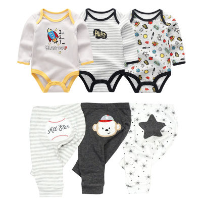 Cotton Baby Girl Clothes Bodysuits+Pants Baby Sets Newborn Clothing Sets Autumn Winter Baby Boy Clothes Roupa de bebe