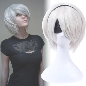 NieR:Automata 2B YoRHa No. 2 Type B Heroine Short Silver White